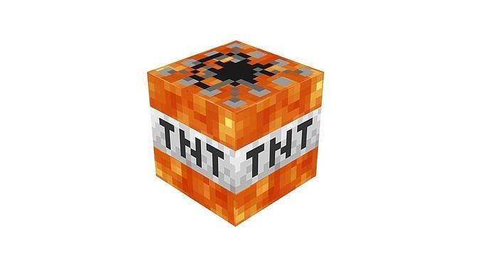 Minecraft Lava TNT 3D model