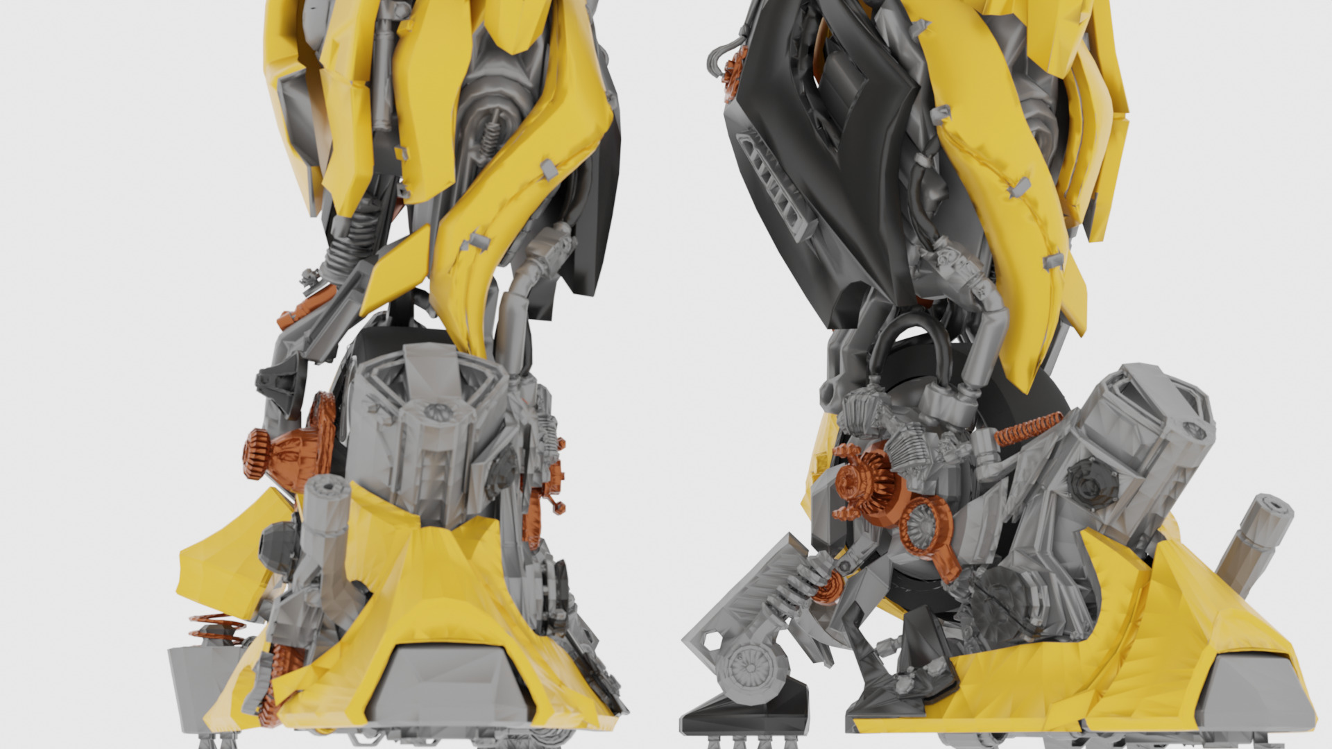 Bumblebee Transformer High-Detail 3D model_3