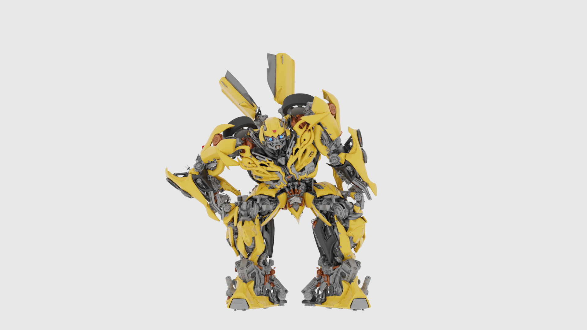 Bumblebee Transformer High-Detail 3D model_1