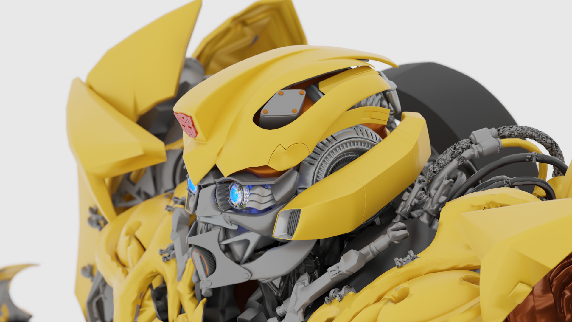Bumblebee Transformer High-Detail 3D model_6