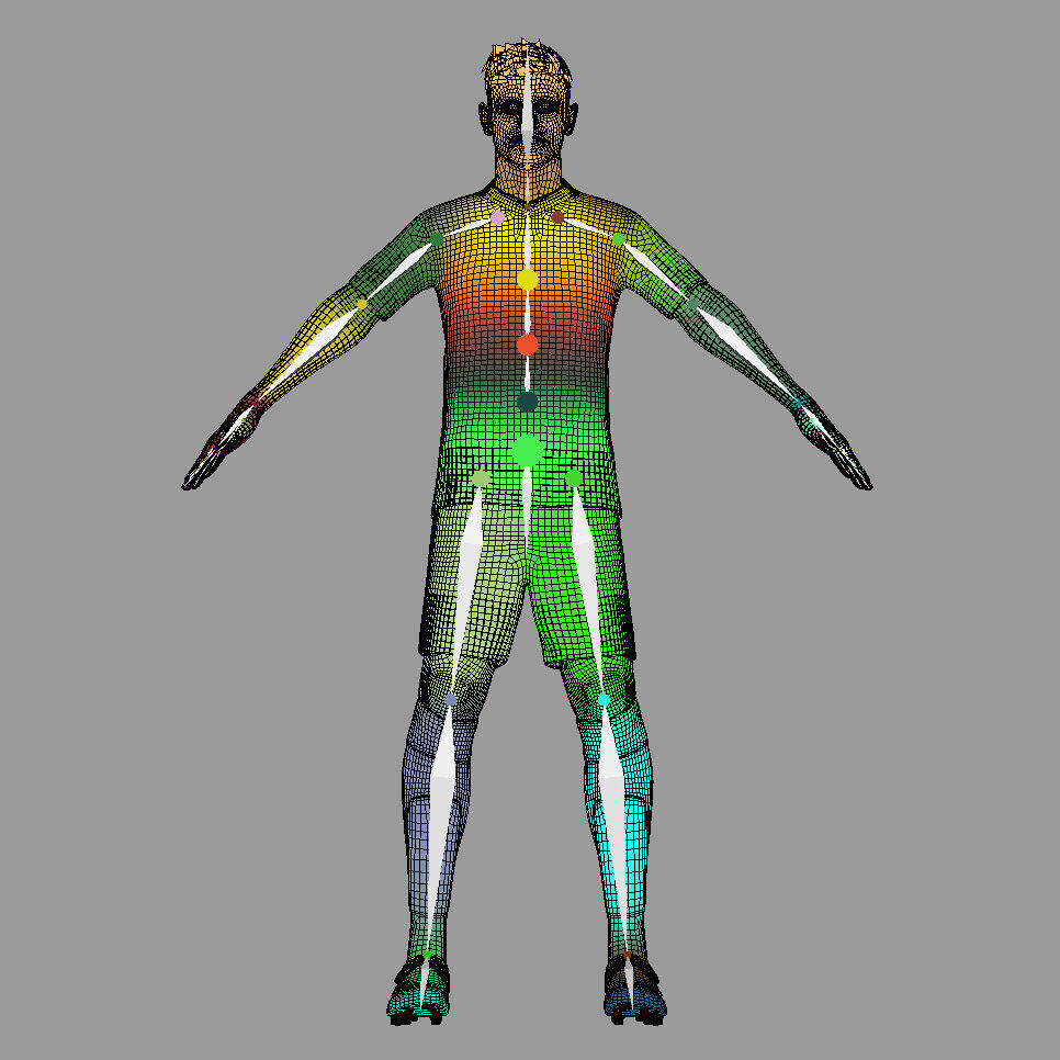 T-Pose Rigged Stanisic Bayern Munich 24-25 3D model_8