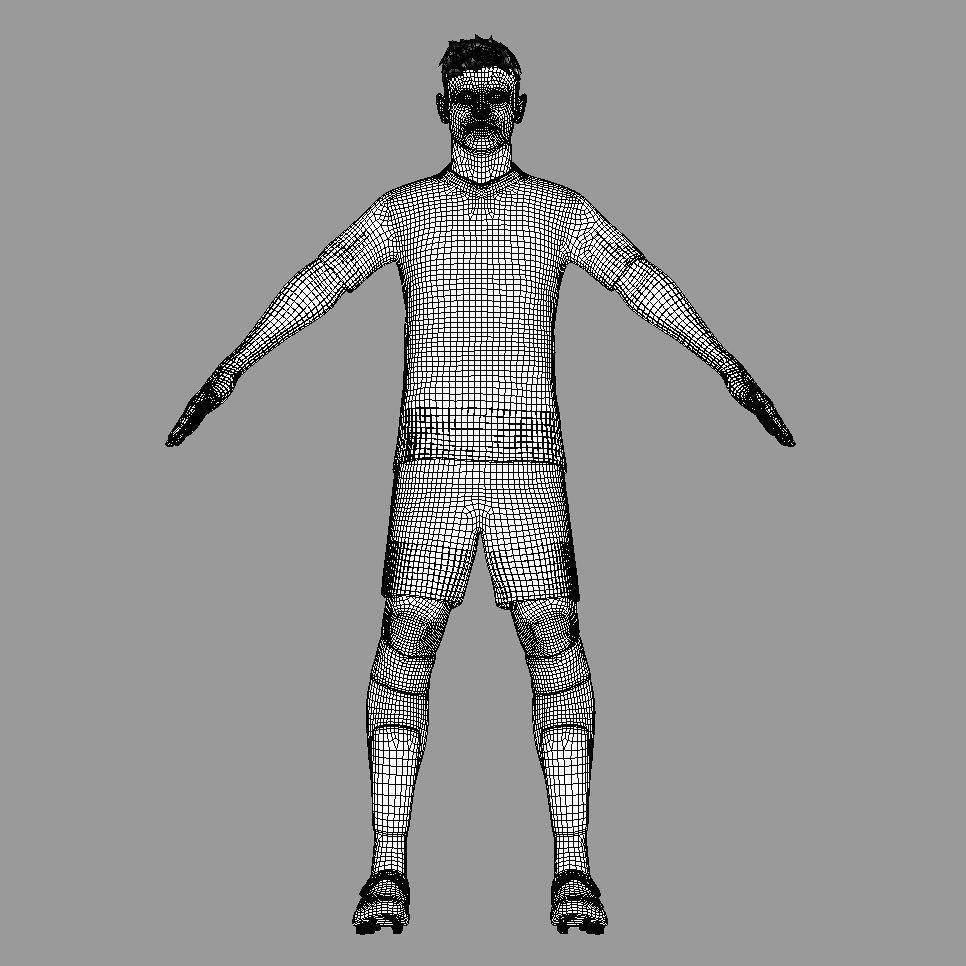 T-Pose Rigged Stanisic Bayern Munich 24-25 3D model_6