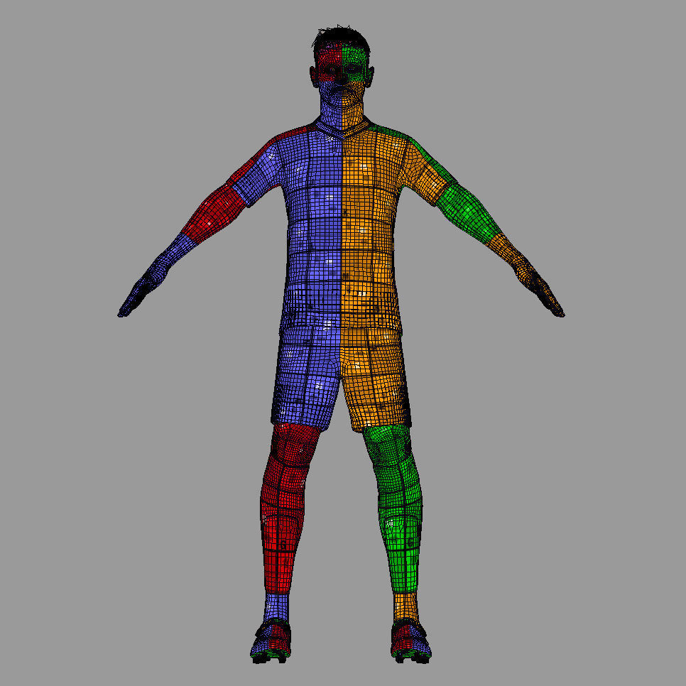 T-Pose Rigged Stanisic Bayern Munich 24-25 3D model_7