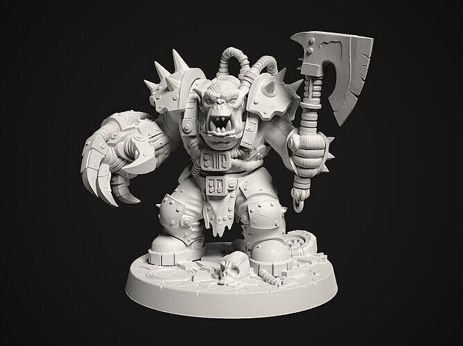 Ork Warboss - 3d print model 3D print model
