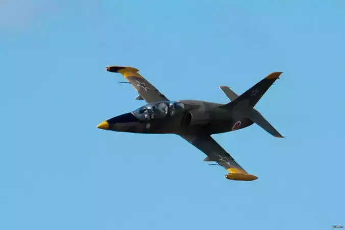 Aero L39 Albatros Jet Game Ready Military Aircraft 3D Model