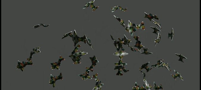 Animated model of fish 3D model