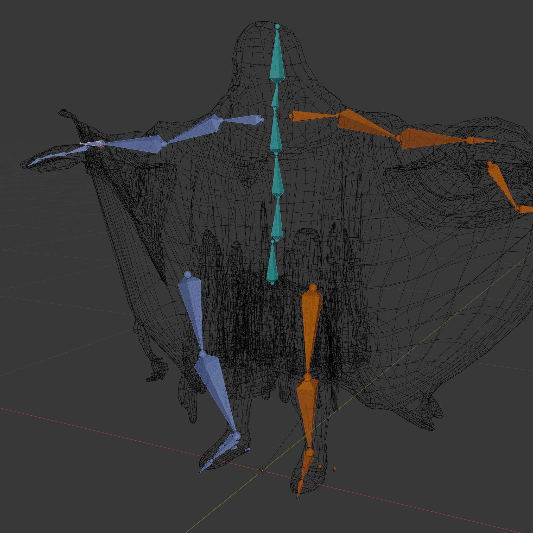 Ancient Wizard Character Model  Rigged and Animated Low-poly 3D model_6