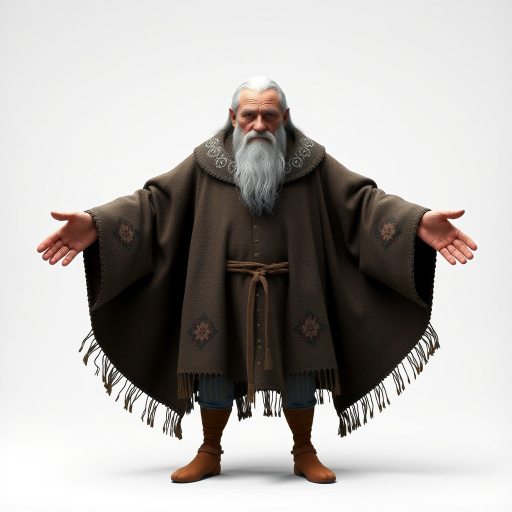 Ancient Wizard Character Model  Rigged and Animated Low-poly 3D model_2