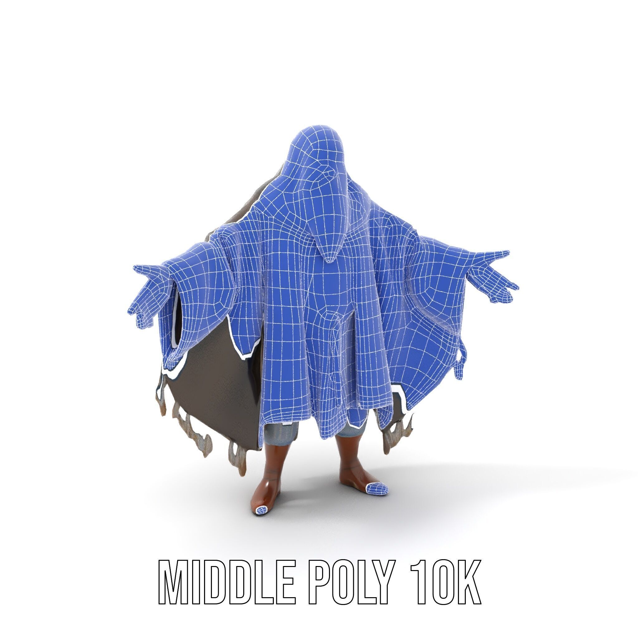 Ancient Wizard Character Model  Rigged and Animated Low-poly 3D model_18