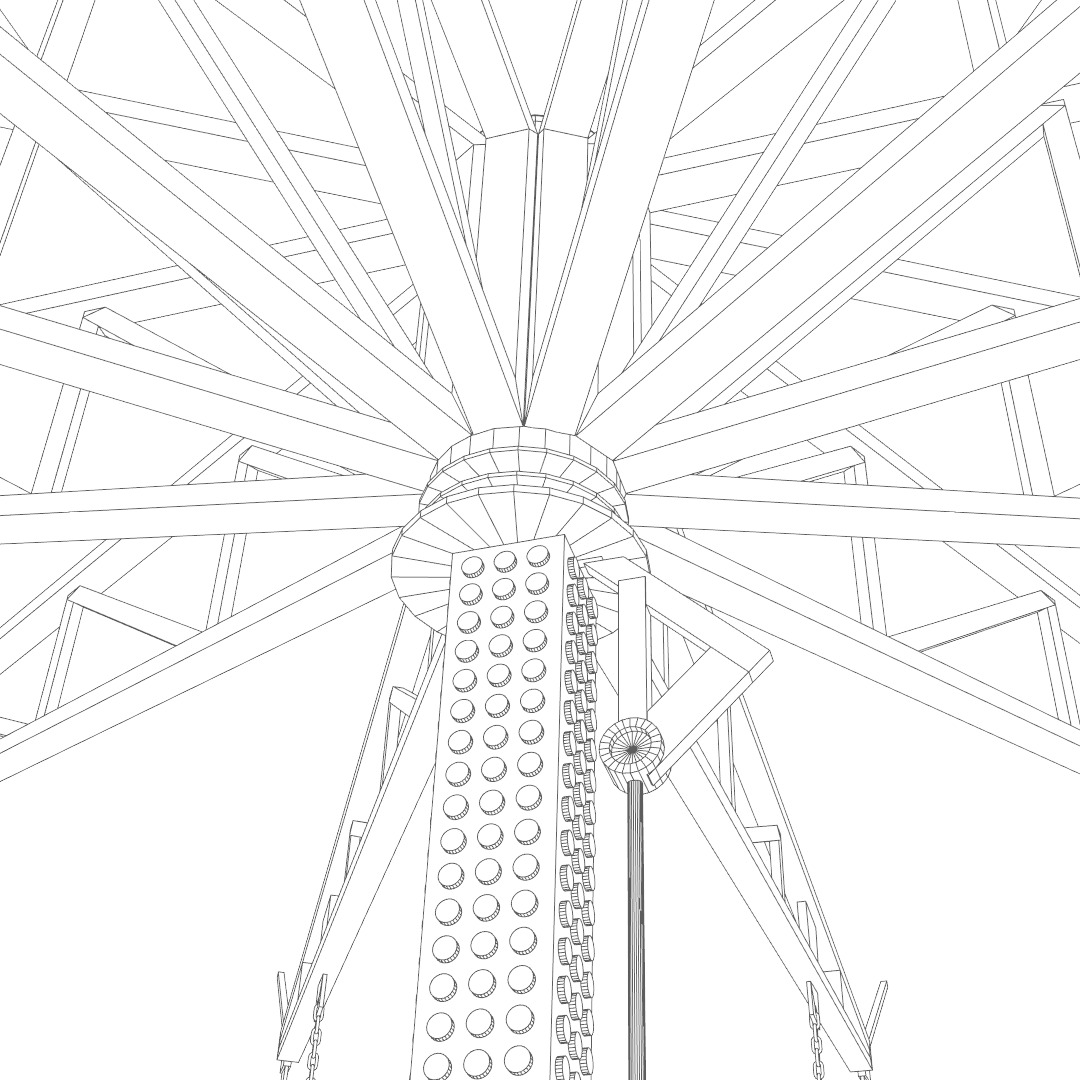 Amusement ride - Swinger 3D model_8