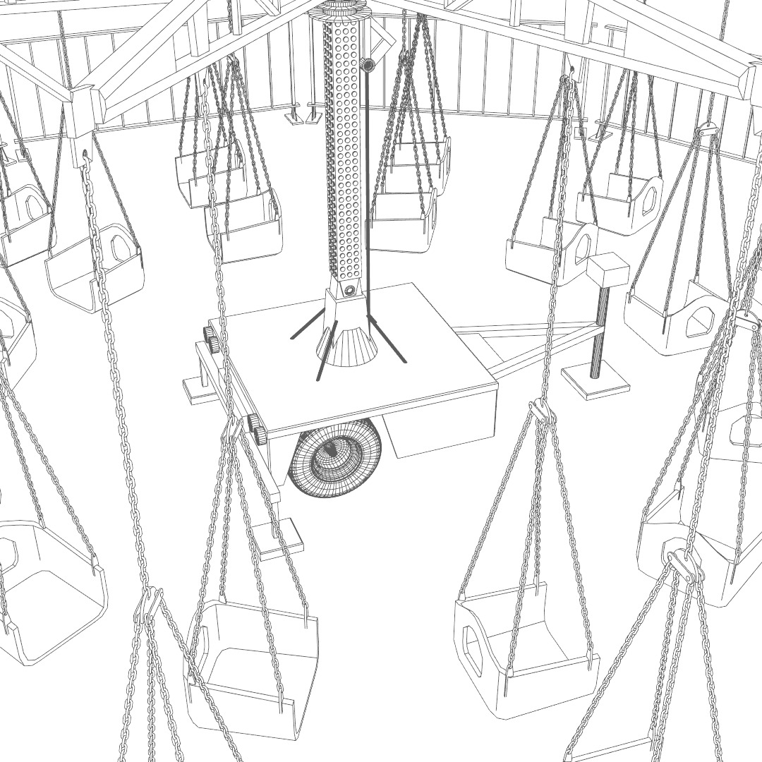 Amusement ride - Swinger 3D model_4