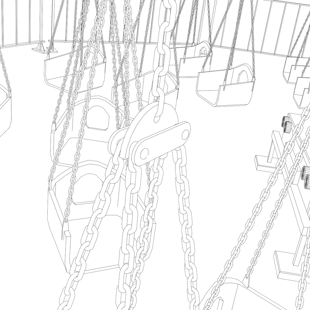 Amusement ride - Swinger 3D model_6