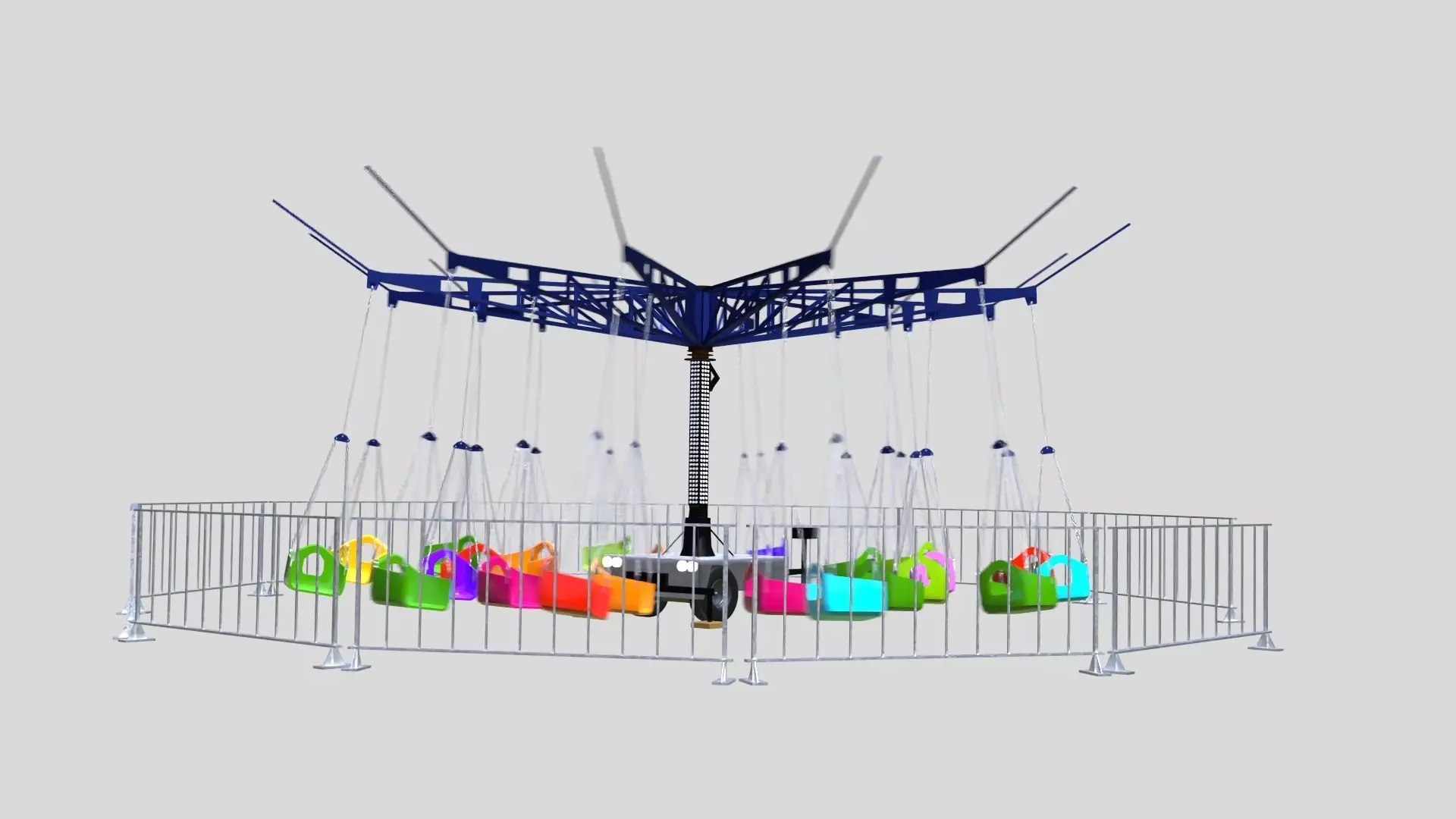 Amusement ride - Swinger 3D model_0