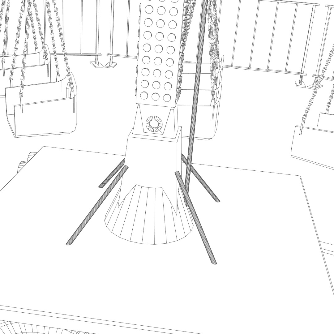 Amusement ride - Swinger 3D model_7
