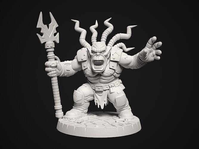 Warlock - Ork Psionik - 3d print model 3D print model