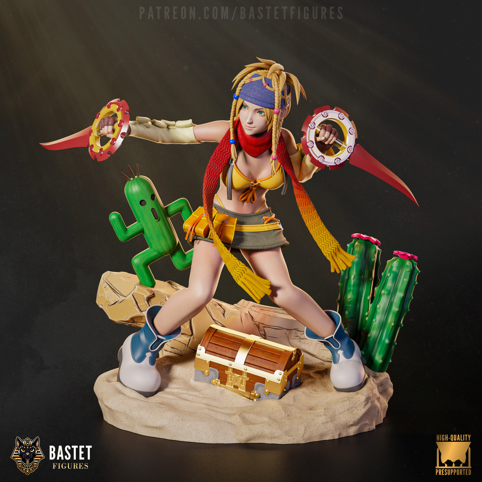 Rikku I Final Fantasy 3D print model_8