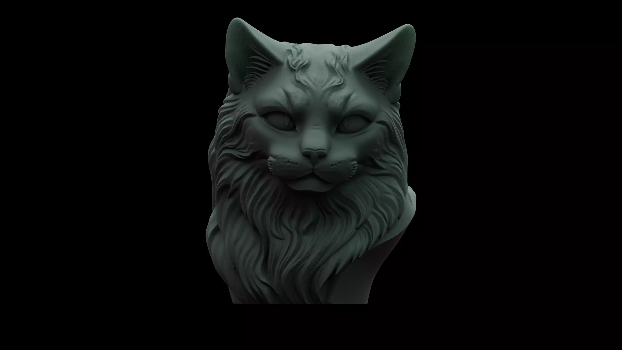 Cat Bust Free 3D print model_0