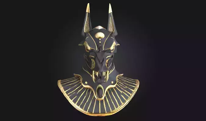 Anubis Guardian  Mythological Statue Model for Ancient