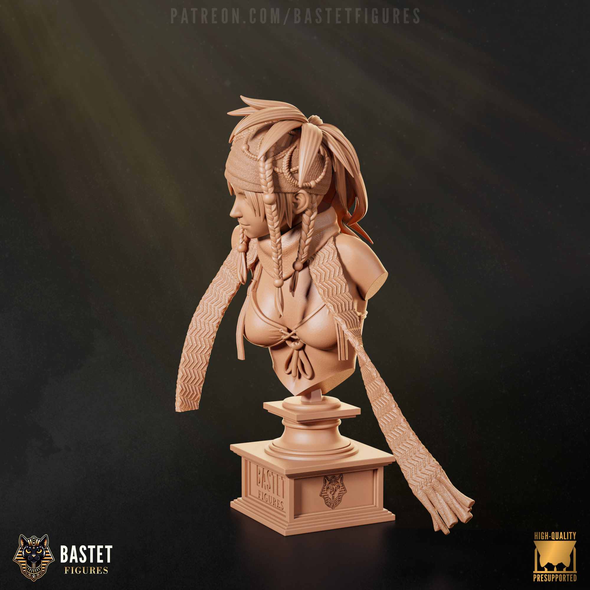 Rikku Bust I Final Fantasy 3D print model_1