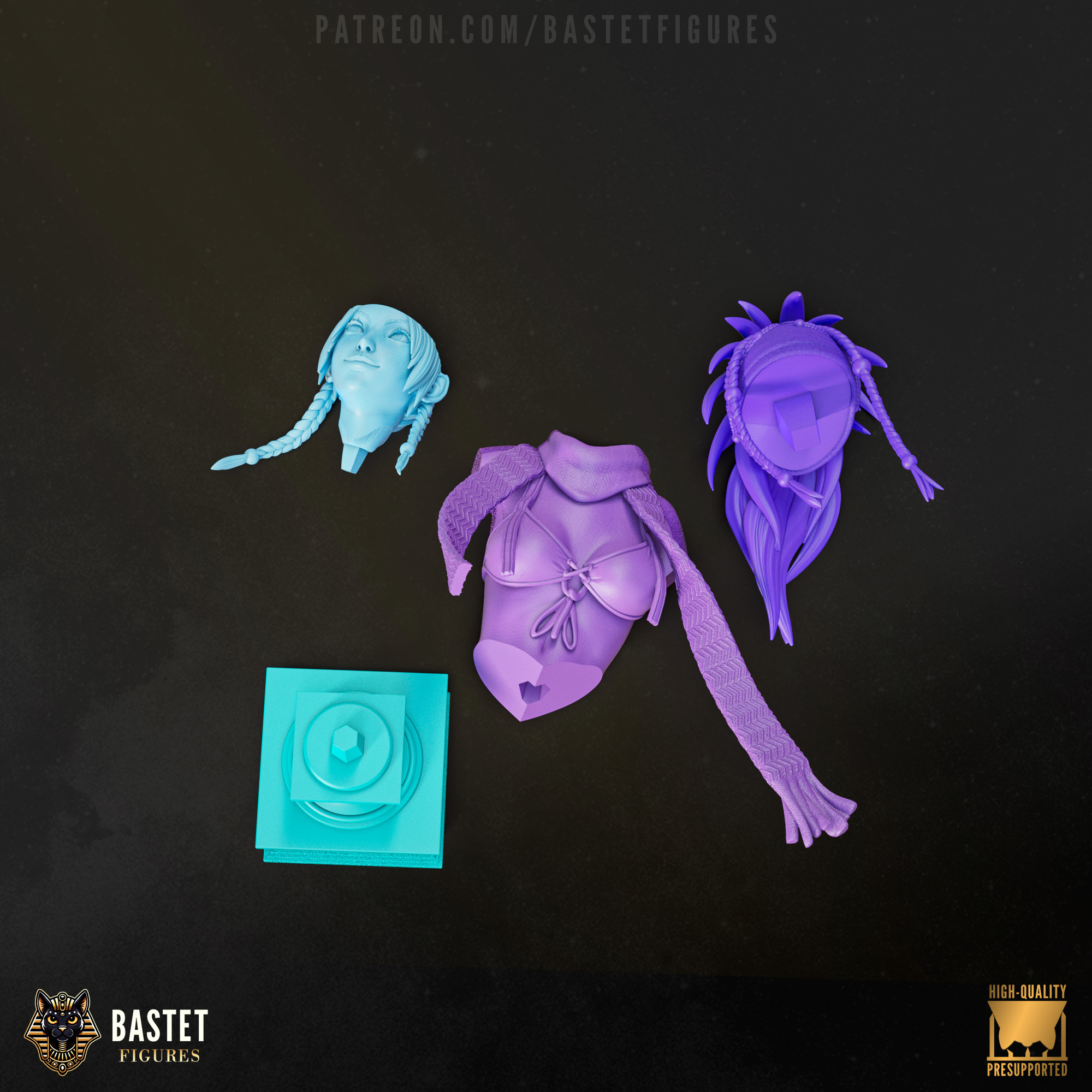 Rikku Bust I Final Fantasy 3D print model_3