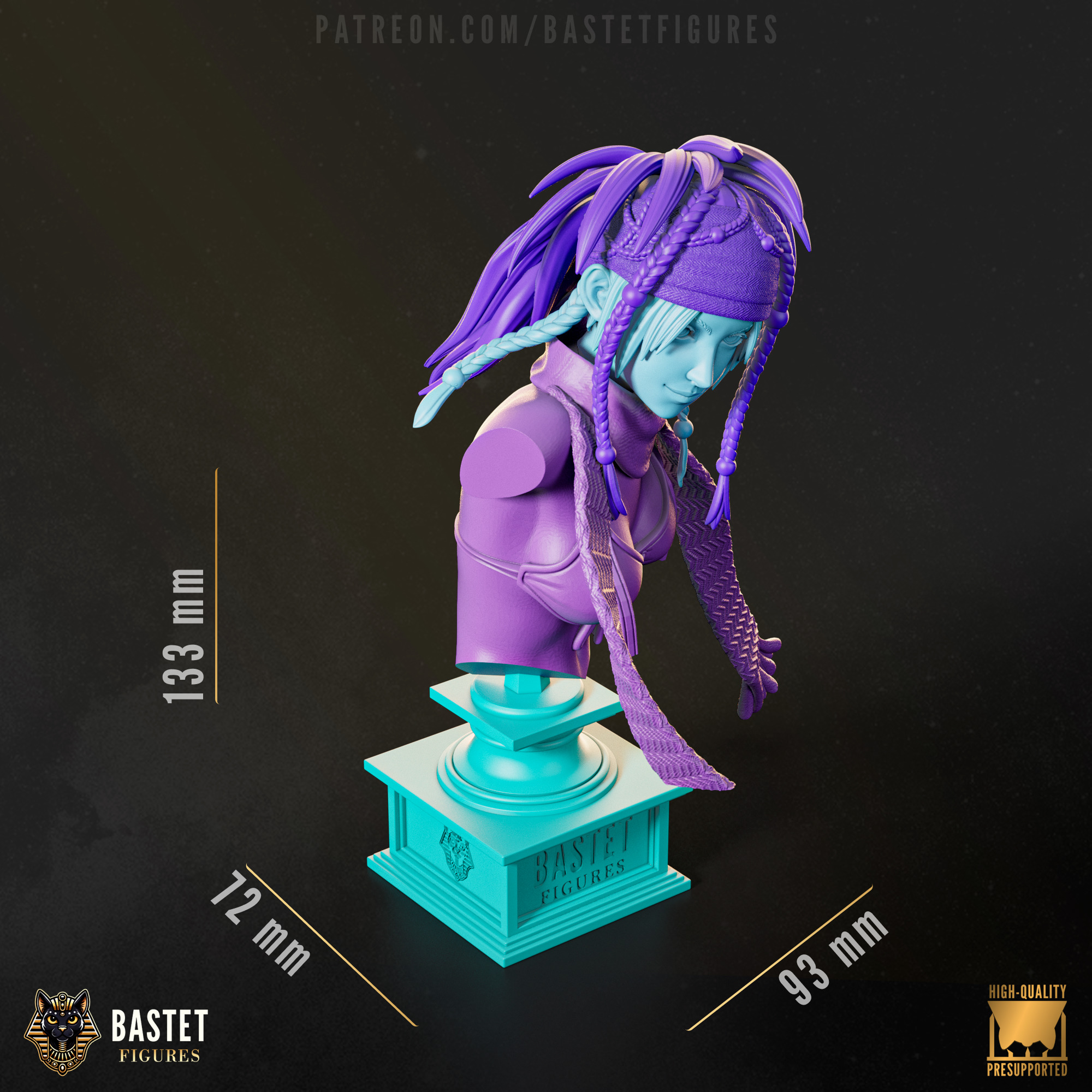 Rikku Bust I Final Fantasy 3D print model_4