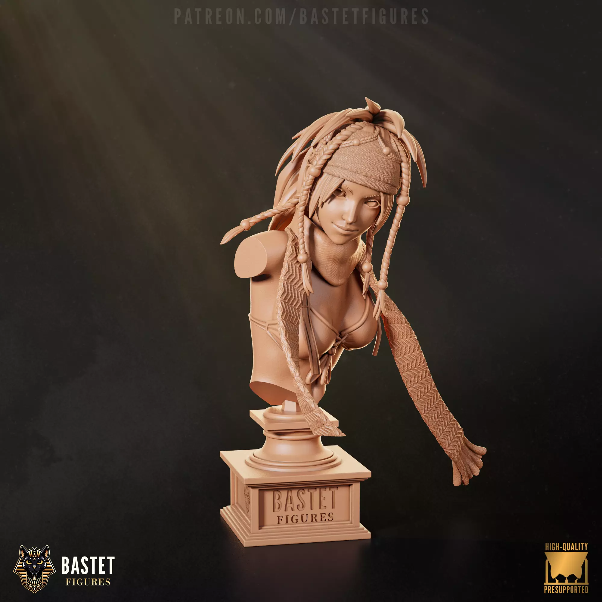 Rikku Bust I Final Fantasy 3D print model_0