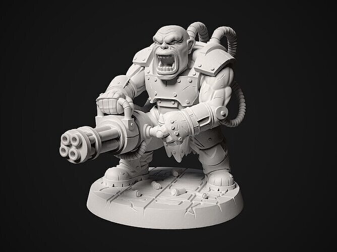 Orc Gunner - 3d print model 3D print model