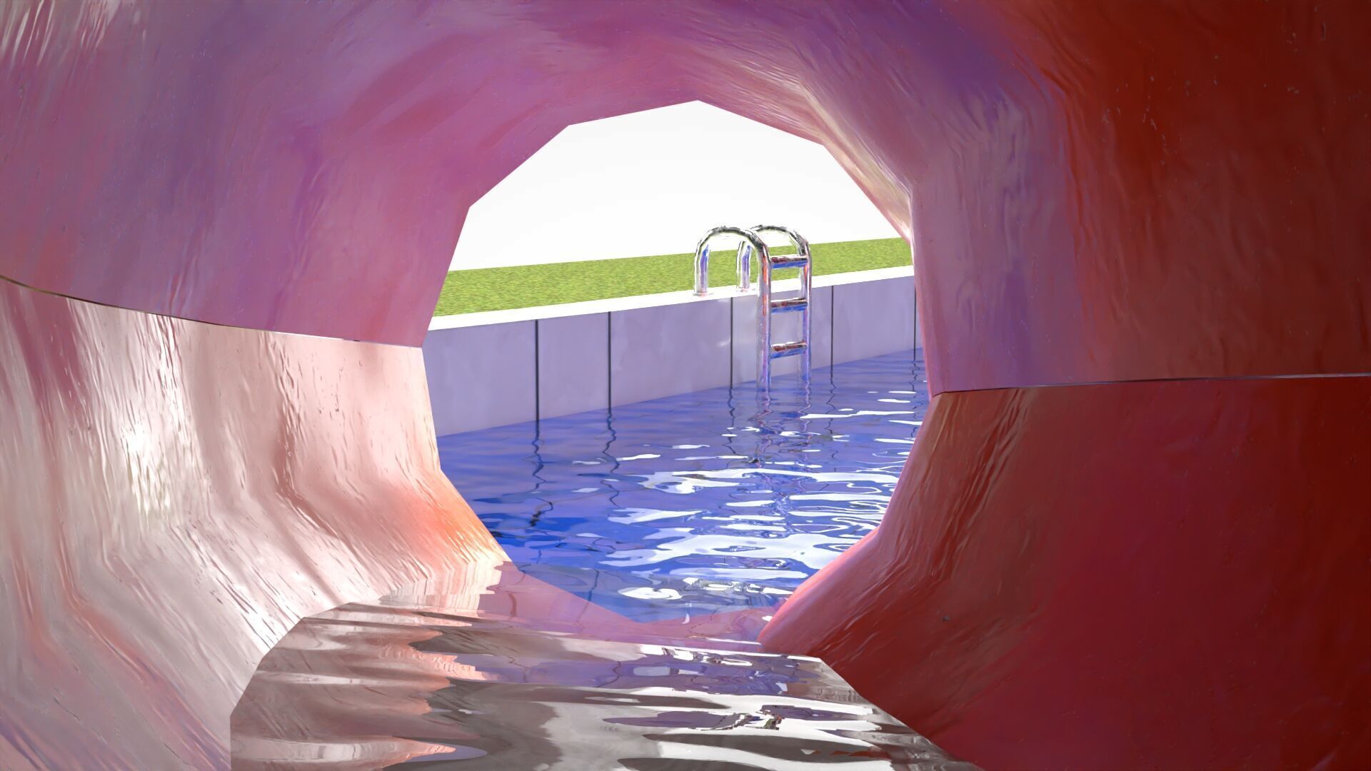 Water Slides Low-poly 3D model_6