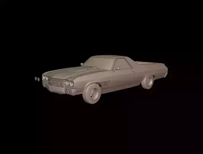 CHEVROLET 1970 El Camino ss 3D PRINT MODEL