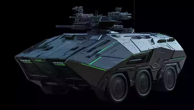 4k futuristic concept sci-fi design armored car