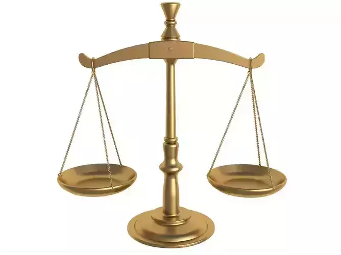 Law Scales 3D model