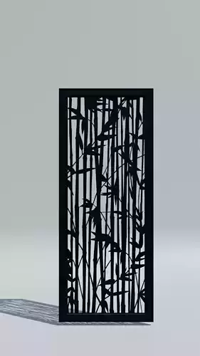 Bamboo Pattern Metal Screen Panel