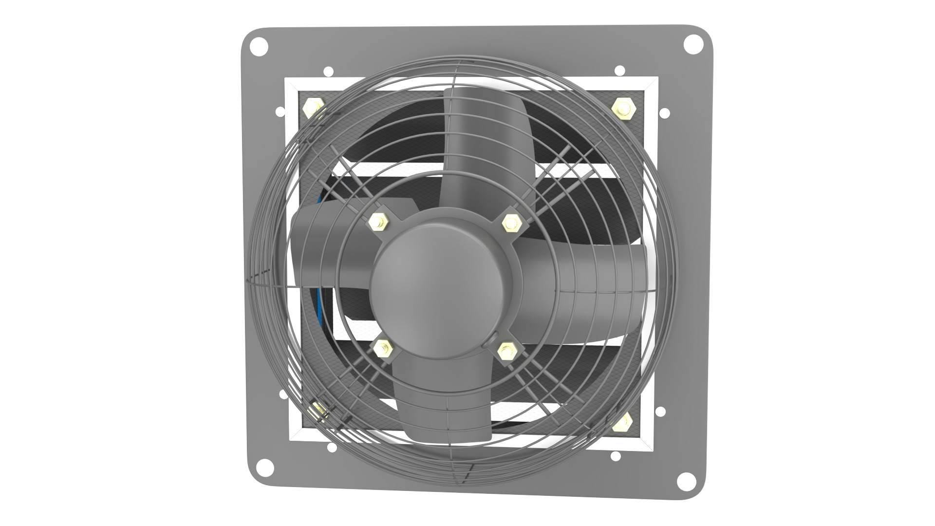 Industrial Ventilation Exhaust Fan 3D Model 3D model_7