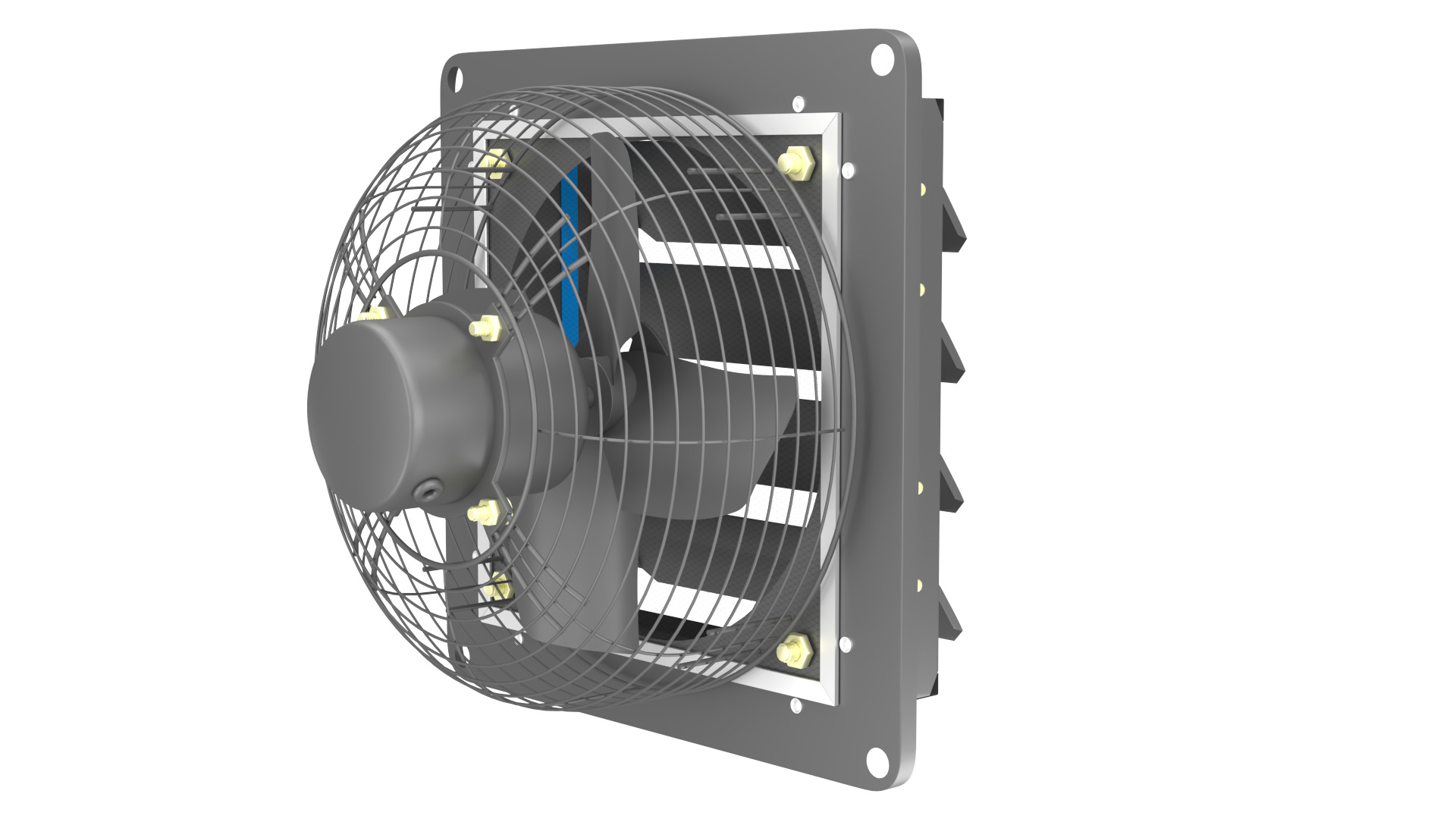 Industrial Ventilation Exhaust Fan 3D Model 3D model_9