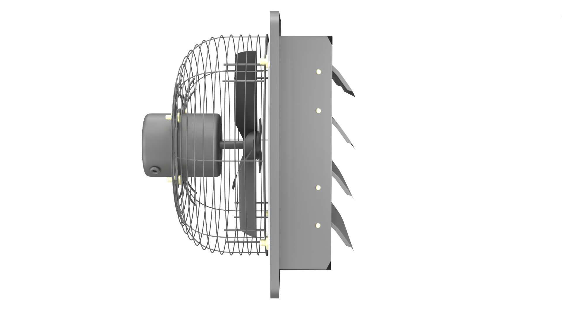 Industrial Ventilation Exhaust Fan 3D Model 3D model_12
