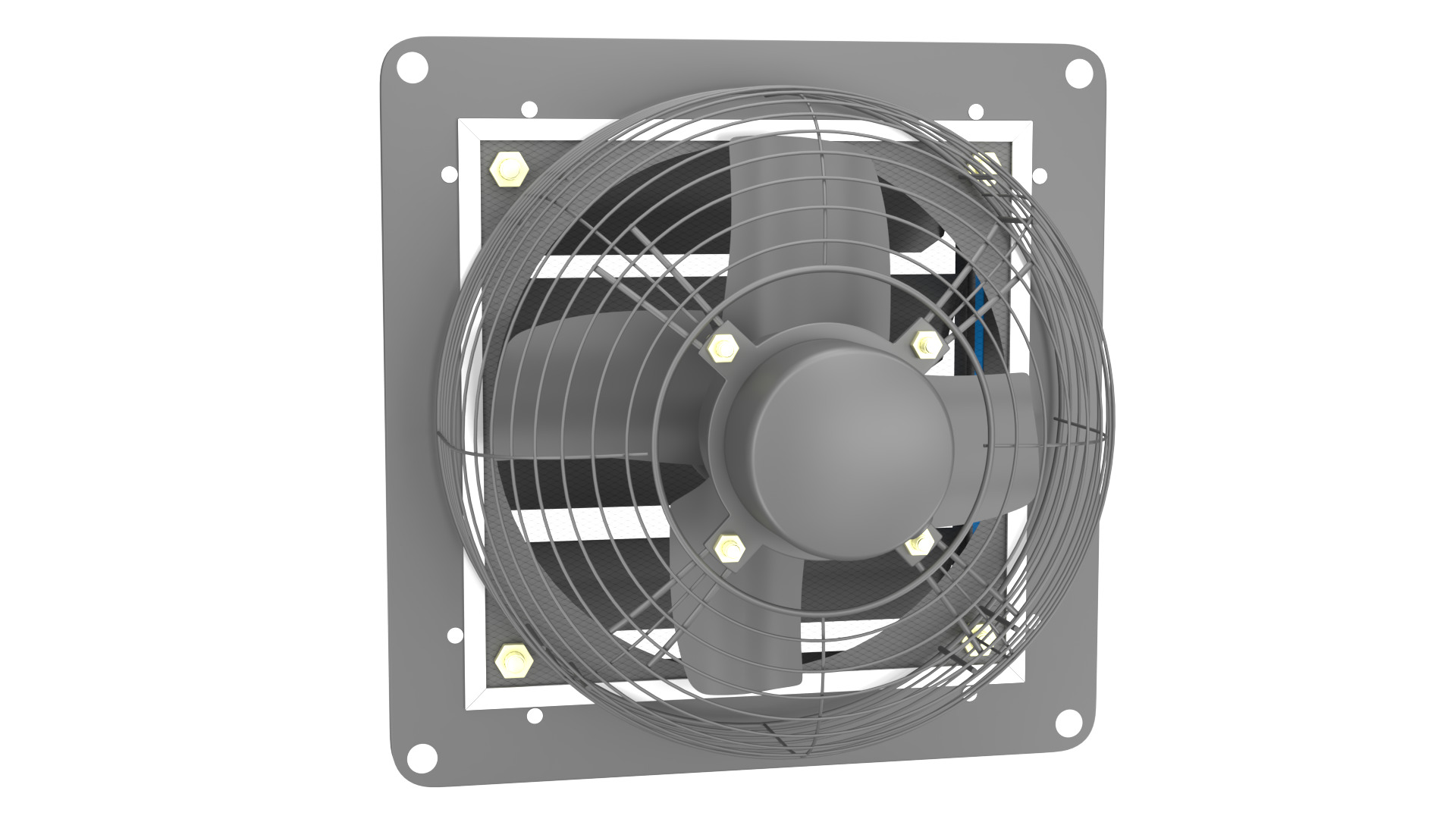 Industrial Ventilation Exhaust Fan 3D Model 3D model_6