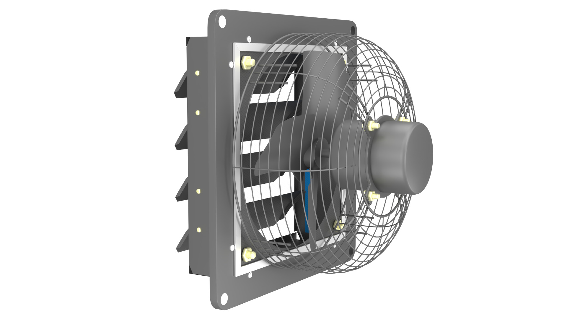 Industrial Ventilation Exhaust Fan 3D Model 3D model_4