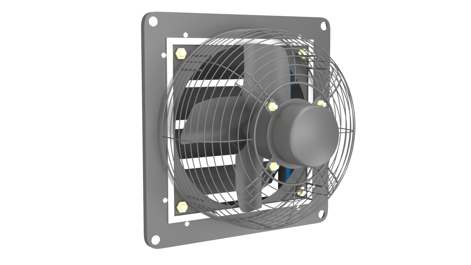 Industrial Ventilation Exhaust Fan 3D Model 3D model_5