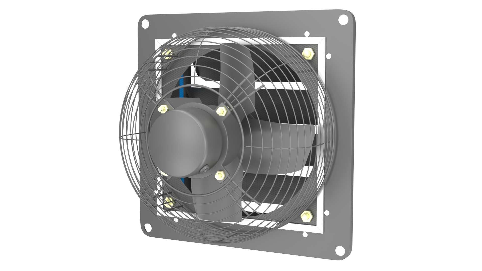 Industrial Ventilation Exhaust Fan 3D Model 3D model_8