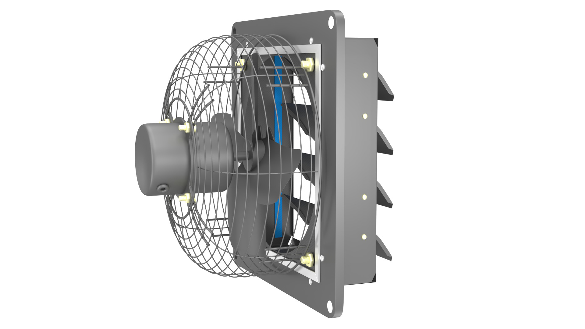 Industrial Ventilation Exhaust Fan 3D Model 3D model_10