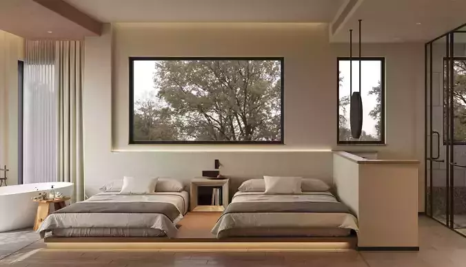  hotel bedroom interior 04