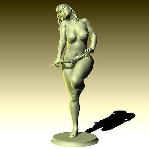Bellafi - Realistic nude female figurine ready for 3D printing 3D print model