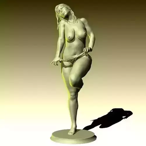 Bellafi - Realistic nude female figurine ready for 3D printing