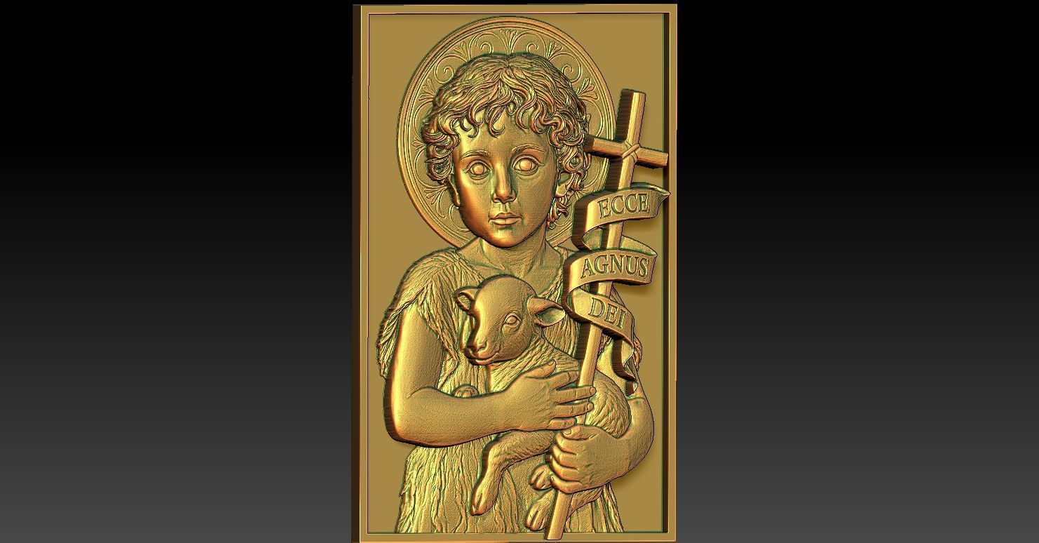 1 Baby Jesus CNC Relief Model 3D print model_6