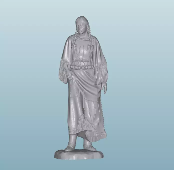 INDIAN W37 Native American Figures 3D print model_0