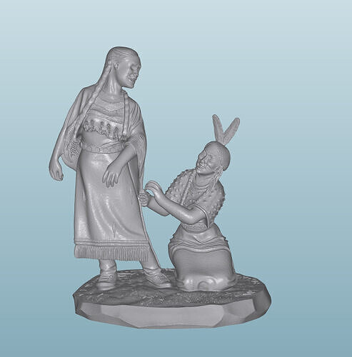 INDIAN  W39 Native American Figures 3D print model