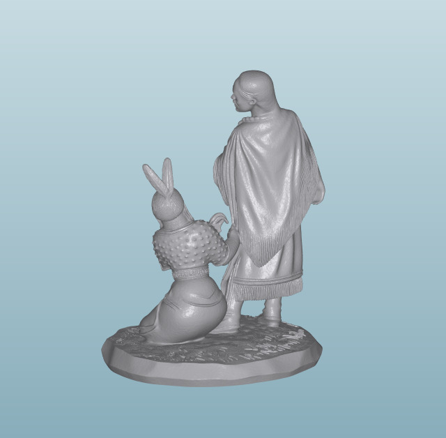 INDIAN W39 Native American Figures 3D print model_1