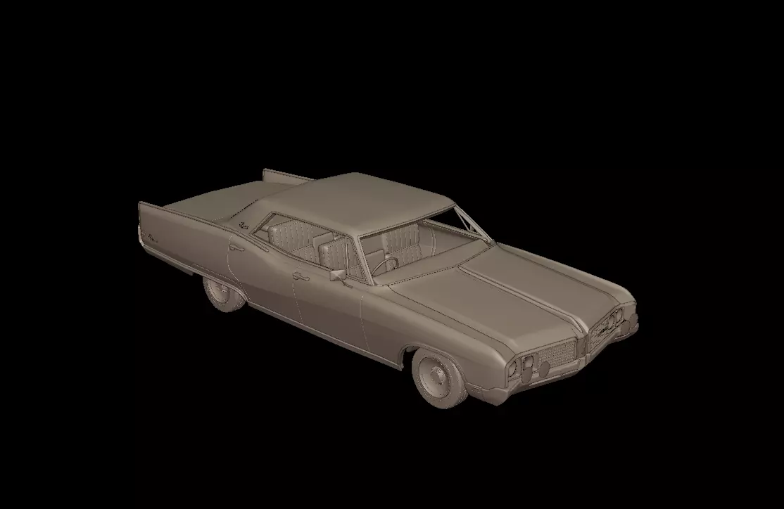 buick electra 225 1968  four doors 3D print model_5
