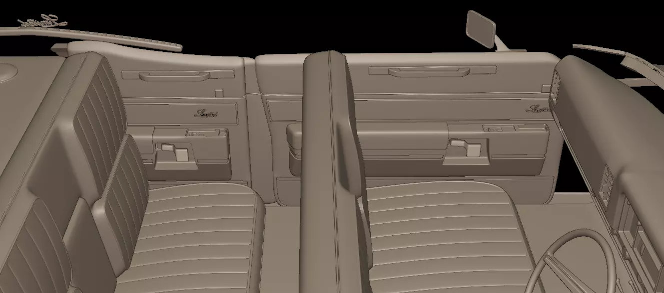 buick electra 225 1968  four doors 3D print model_11