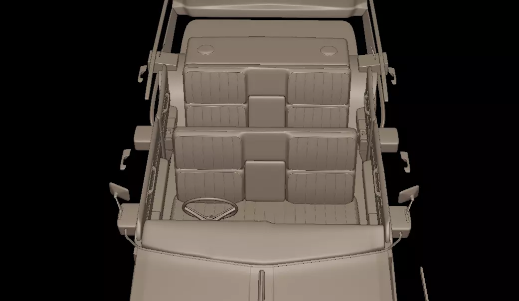 buick electra 225 1968  four doors 3D print model_8